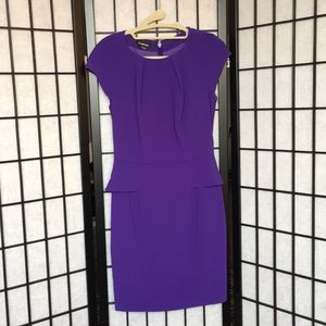 Midnight blue peplum dress